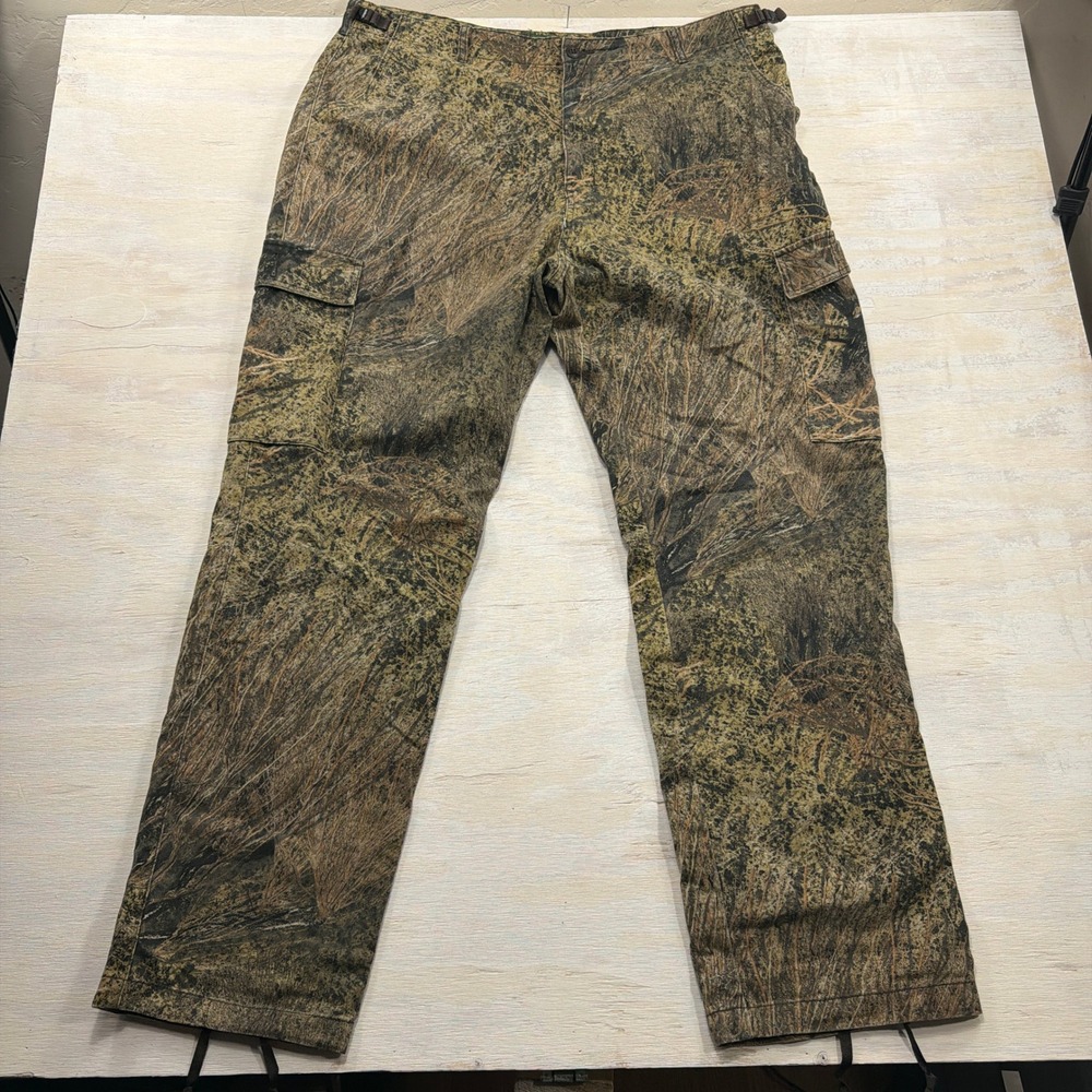 VTG Cabela's Cargo Pants 42 Tall Mossy Oak Brush camouflage Mens